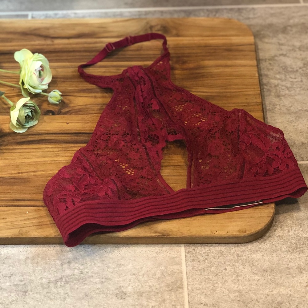 Victoria Secret High-neck Bralette with peekaboo.